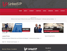 Tablet Screenshot of linkedupchurch.com